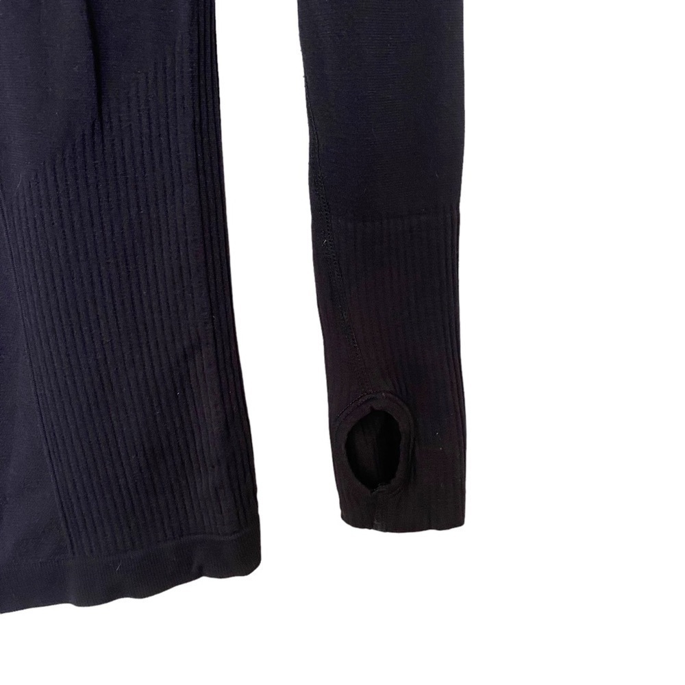 Zyia Active Fog Performance 1/4 Zip Long Sleeve Pullover Top in Black - Picture 5 of 8